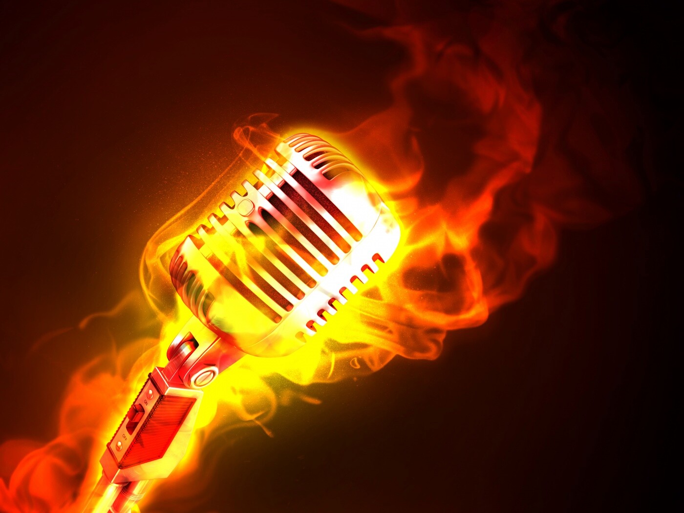 On fire! обои