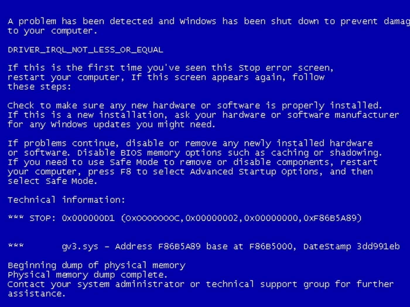 BSOD обои