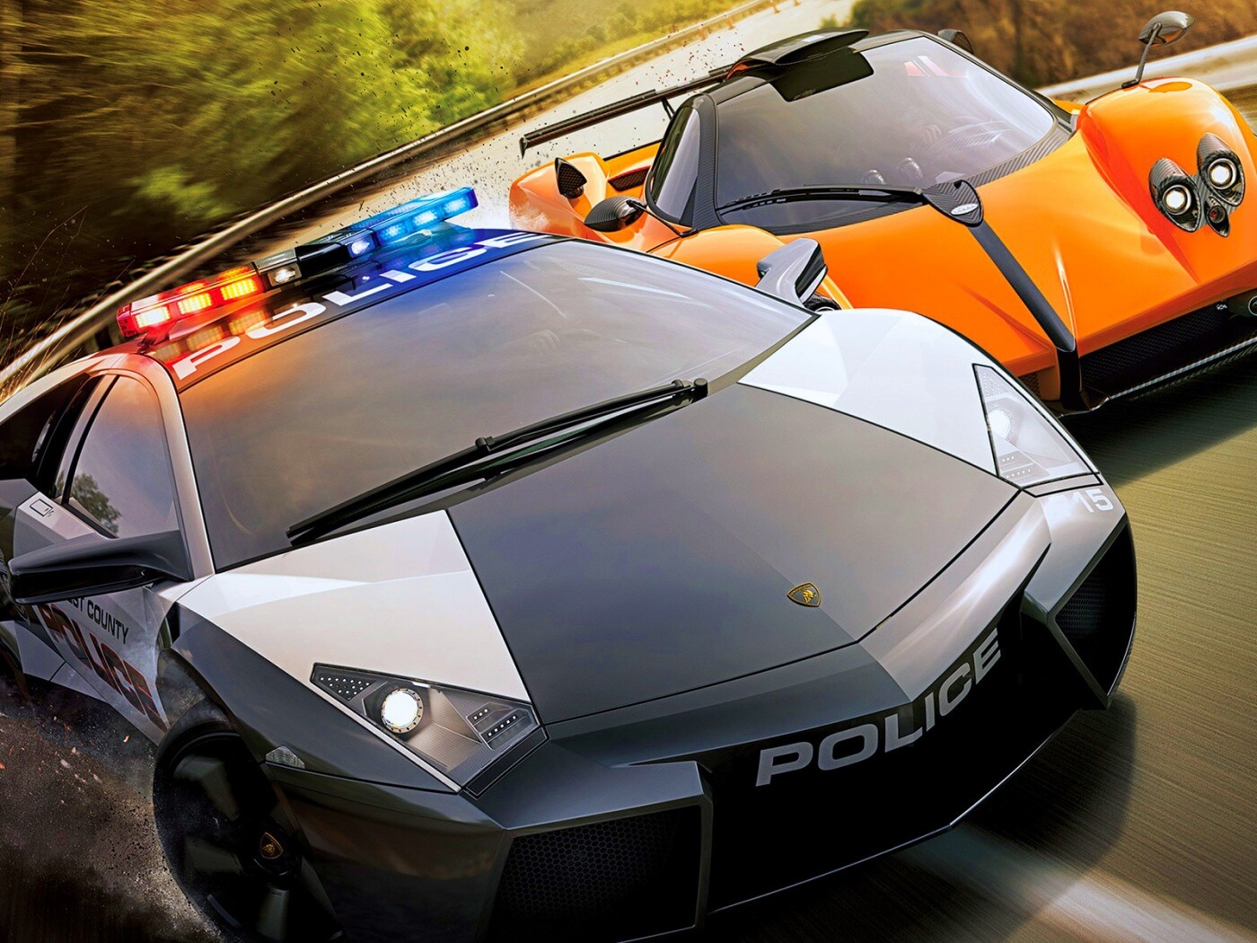 Полицейская погоня из Need For Speed обои
