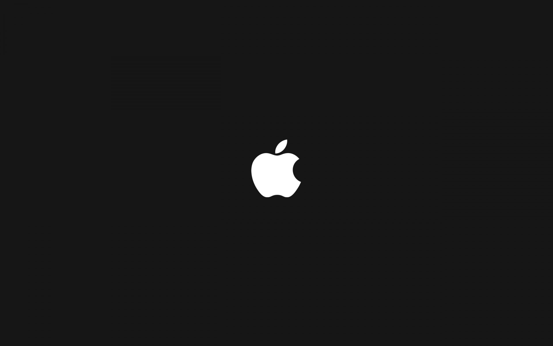 Логотип Apple на черном фоне обои