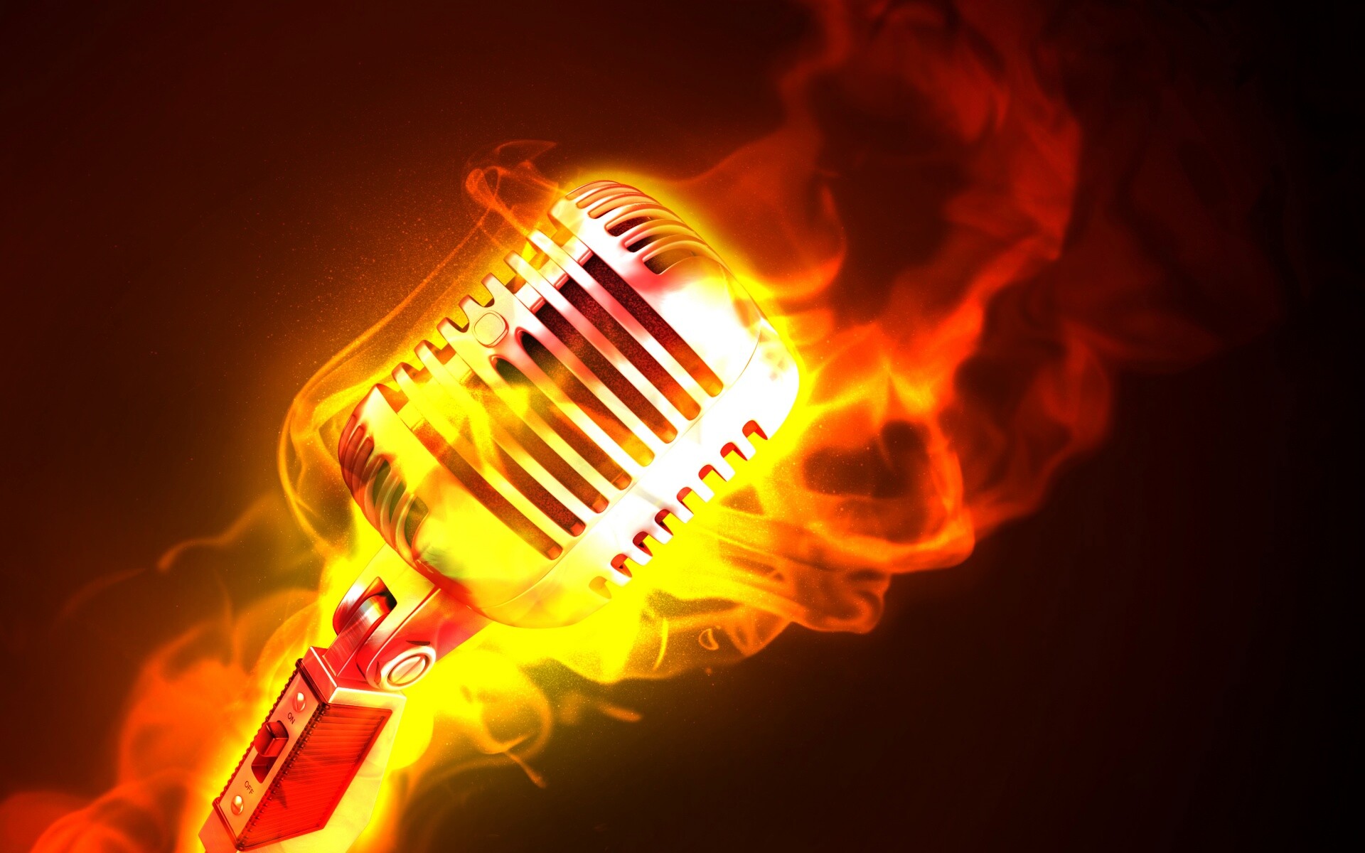 On fire! обои