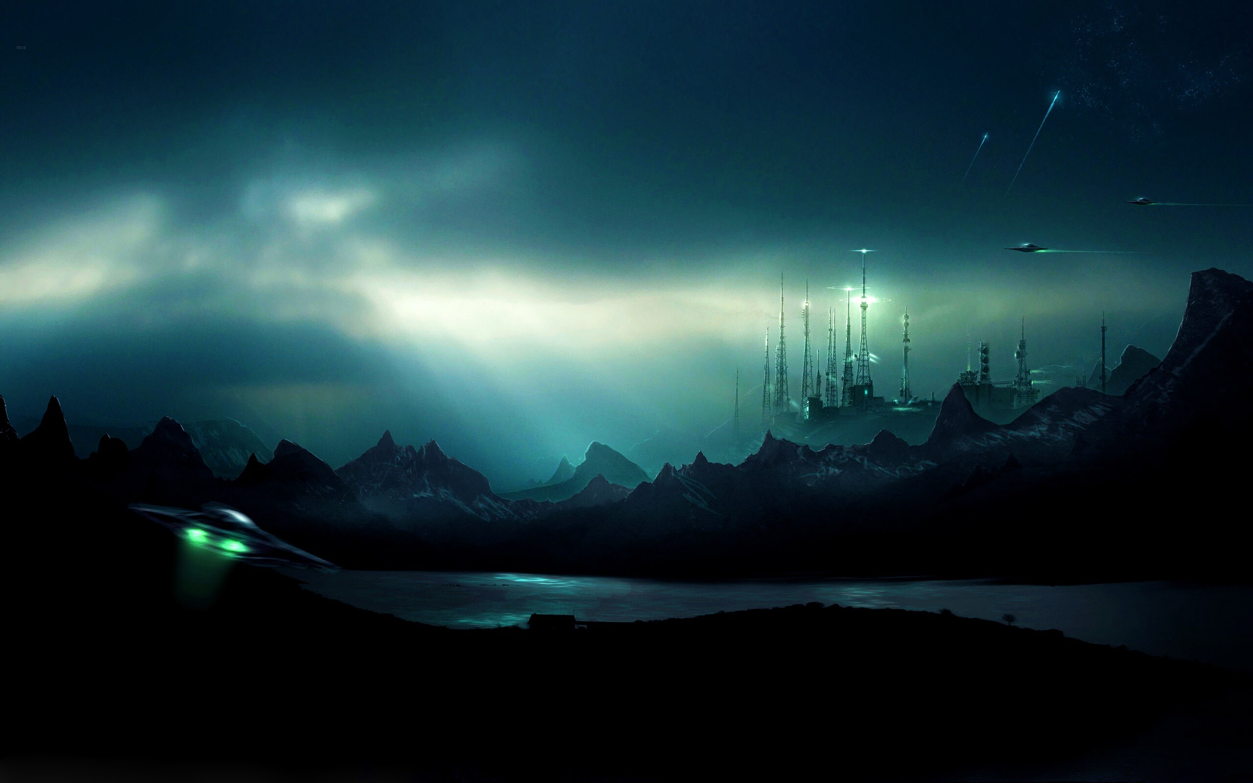 Долина в стиле SciFi обои