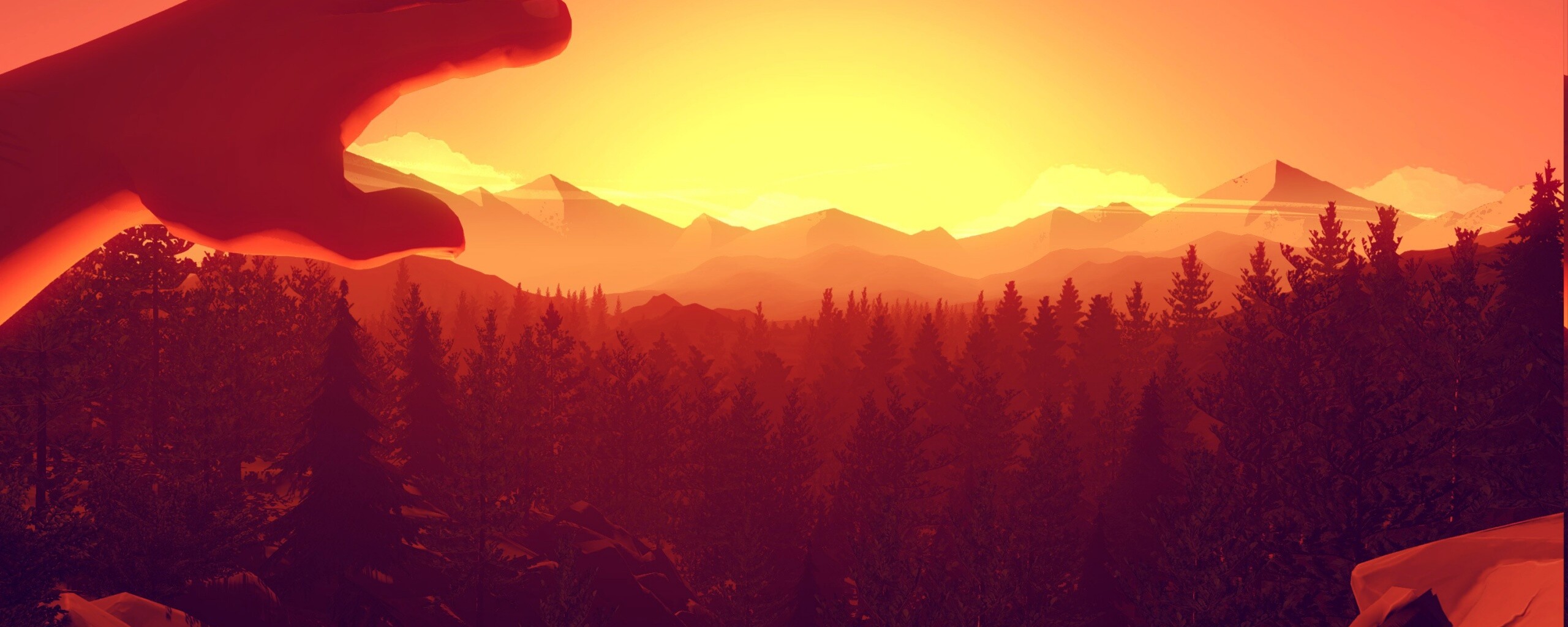 Firewatch закат обои