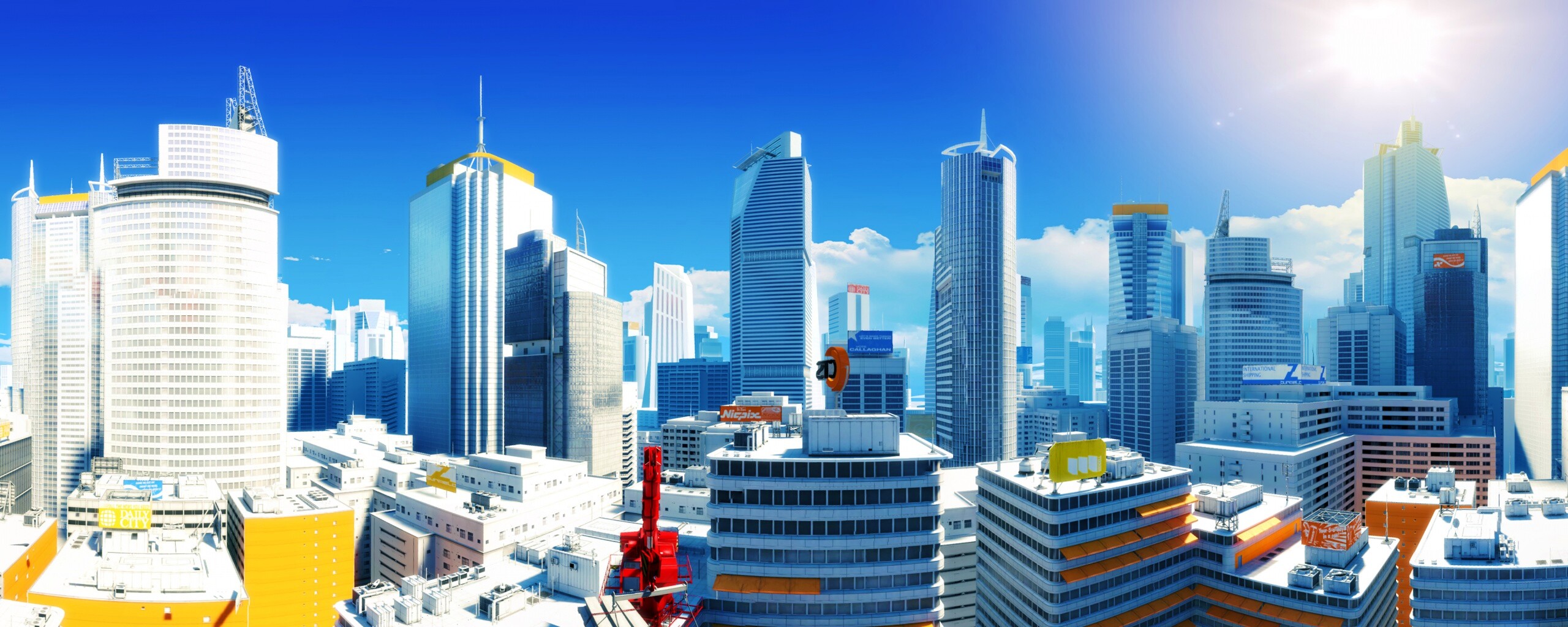 Город Mirrors Edge обои