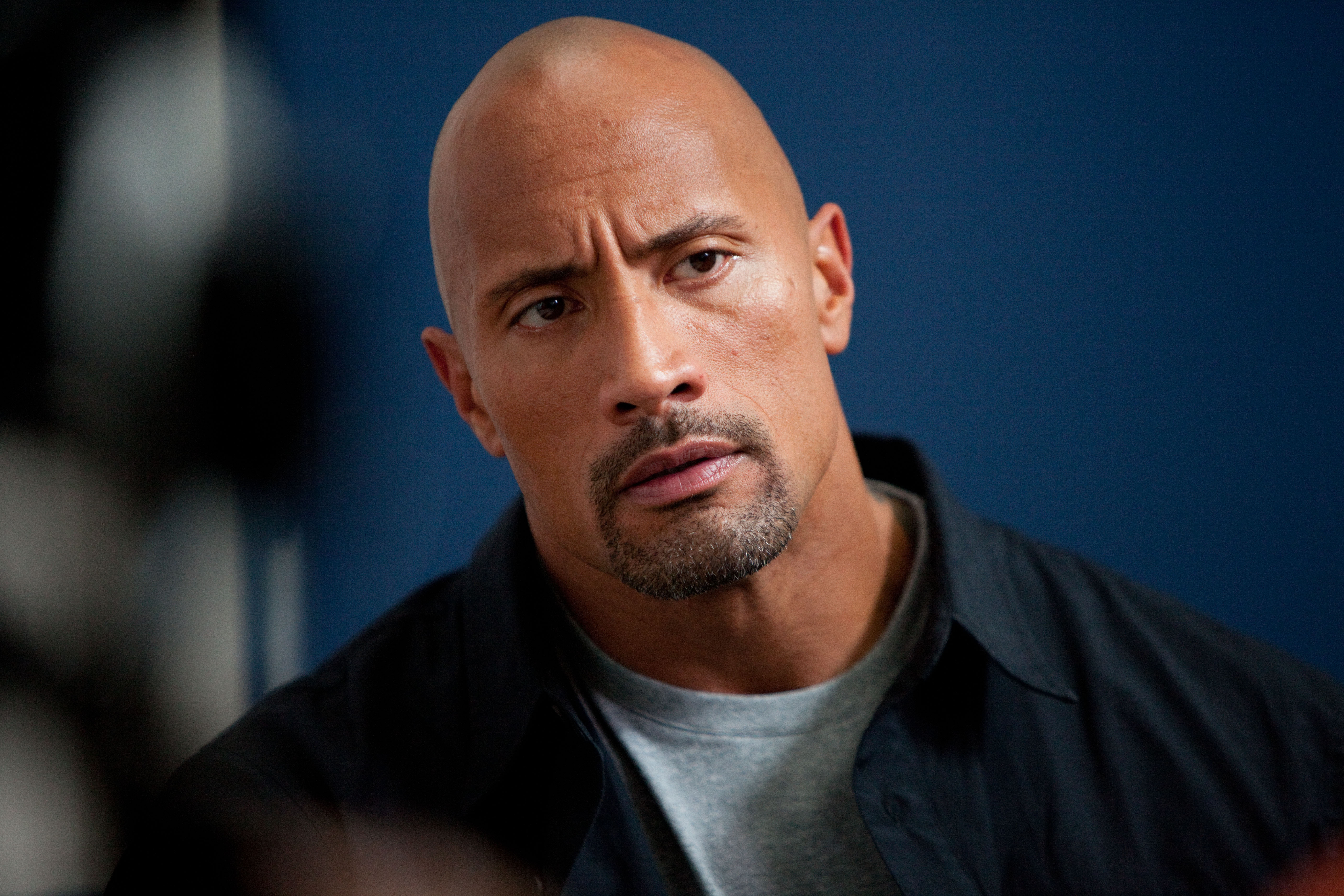 Dwayne johnson, Actor, Bald, Hair, Celebrity обои