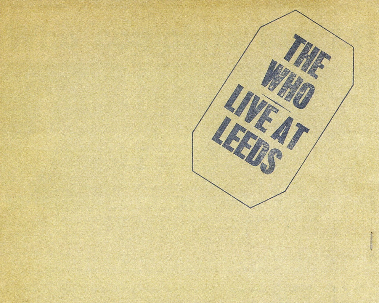 The who live at leeds обои