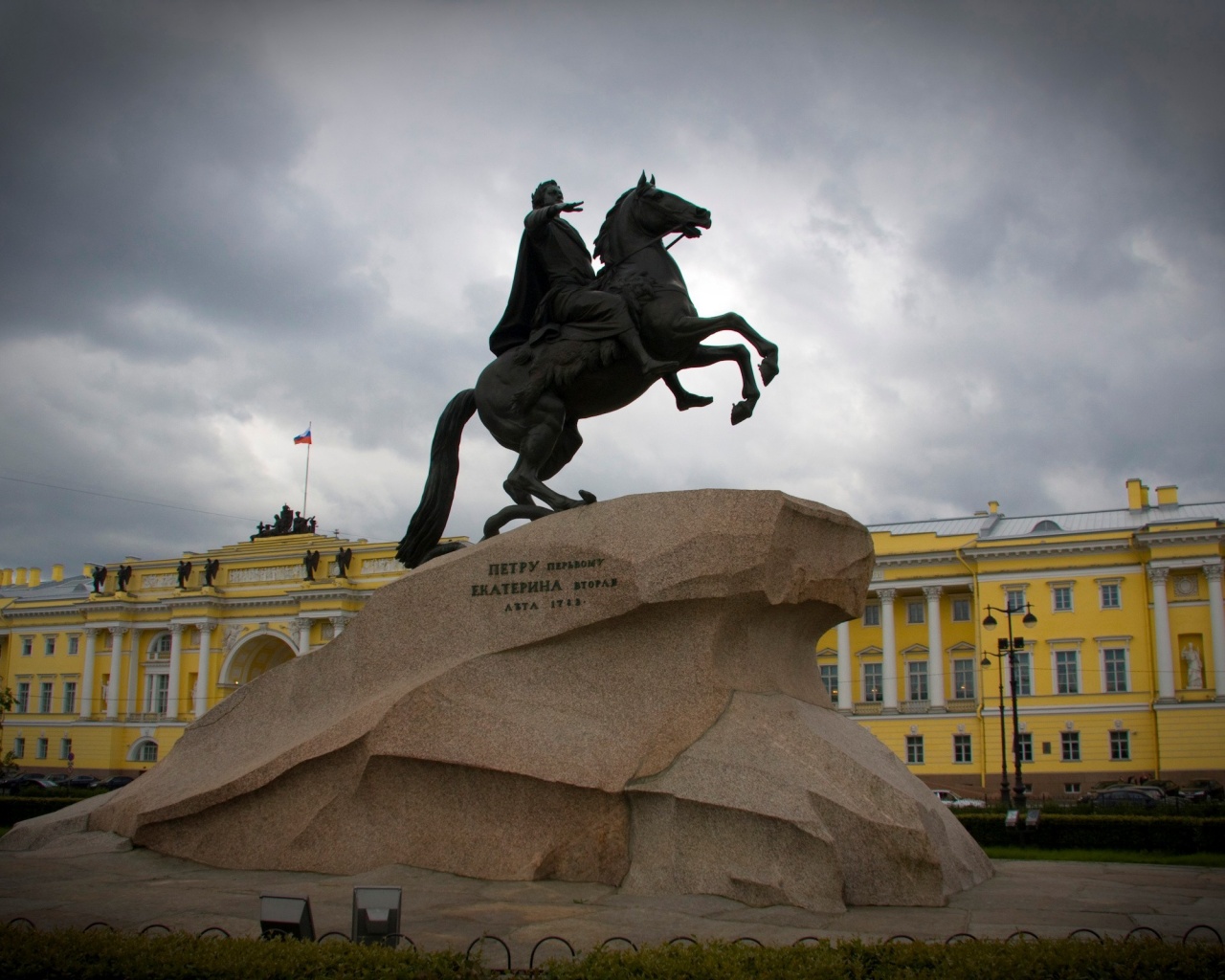 Медный Всадник в Питере обои