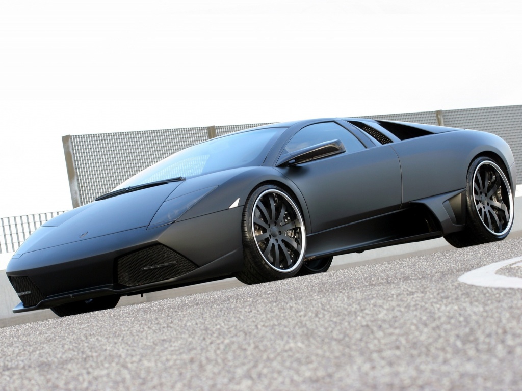 Lamborghini Reventon черного цвета обои