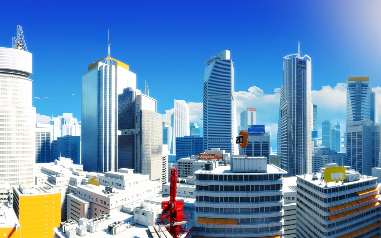 Город Mirrors Edge обои