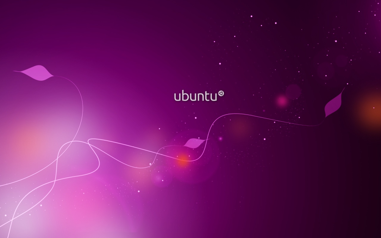 Сиреневые обои Ubuntu обои