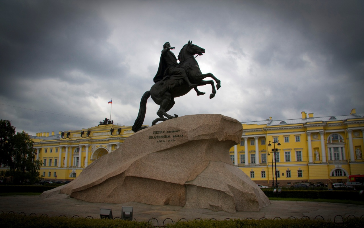 Медный Всадник в Питере обои