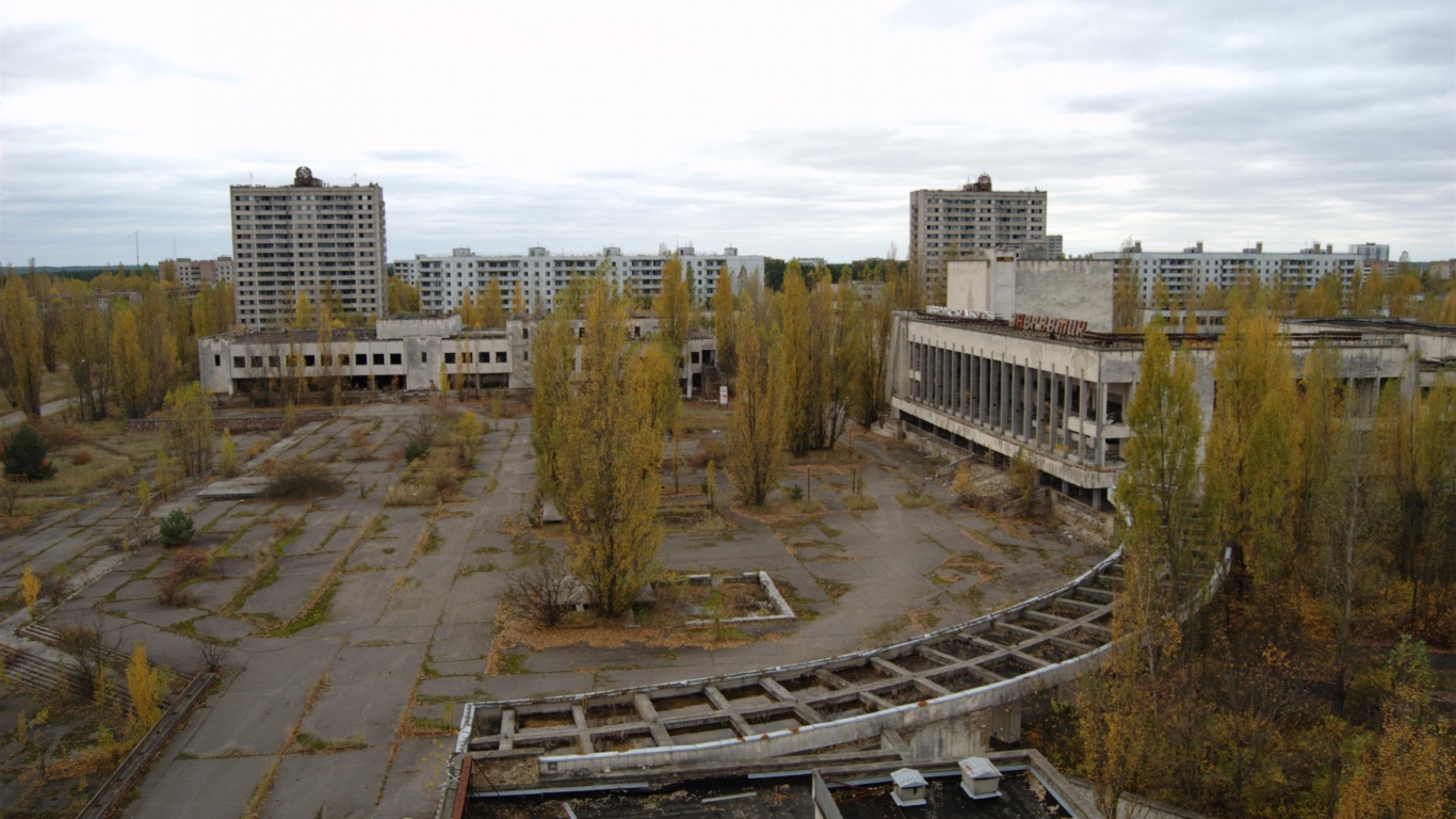 Площадь в Припяти обои