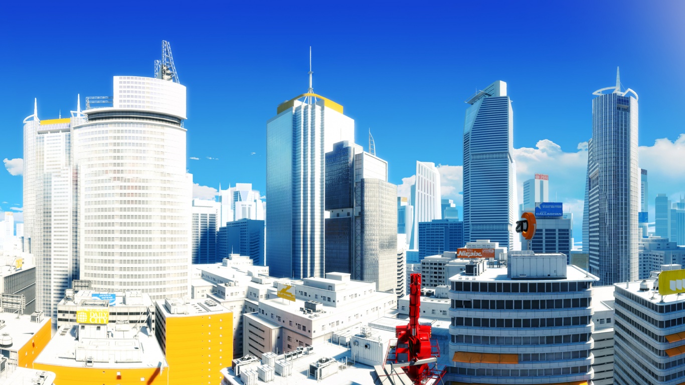 Город Mirrors Edge обои