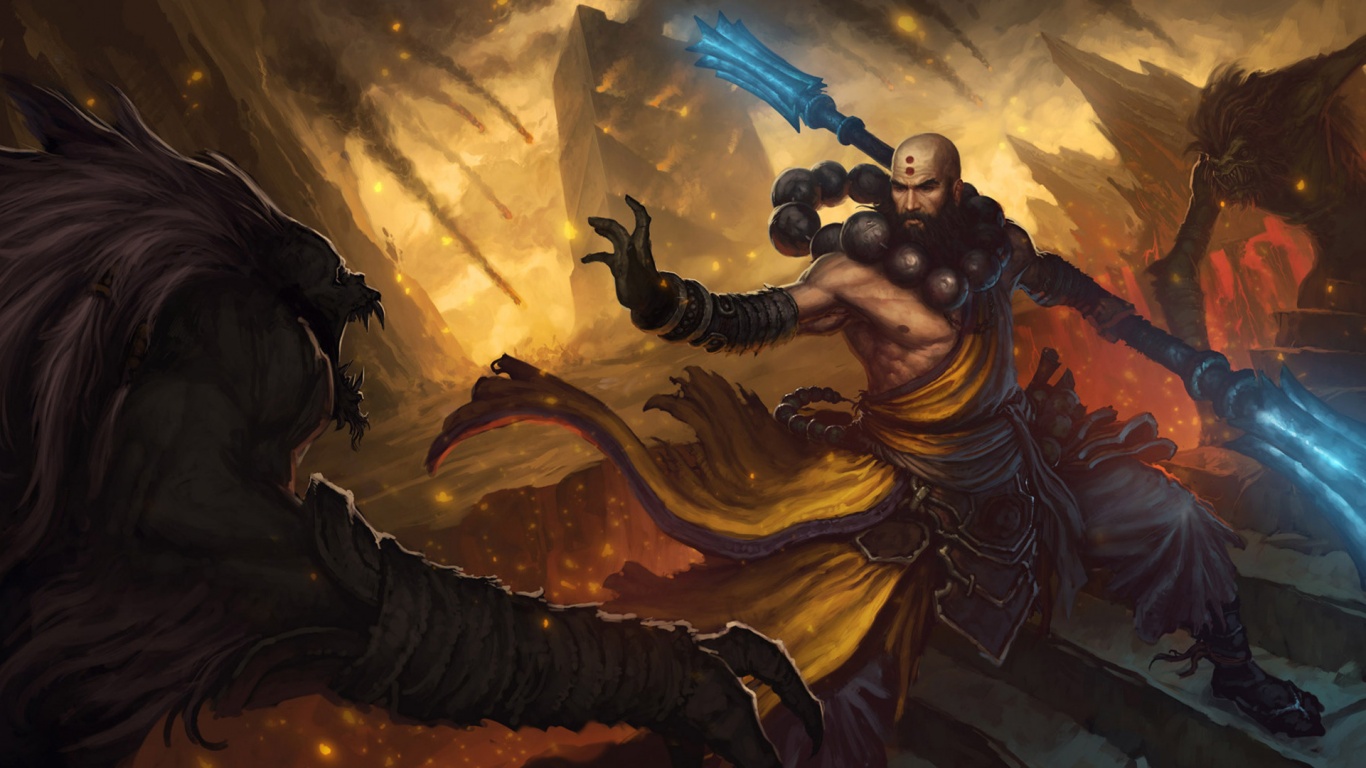 Монах из Diablo 3 обои