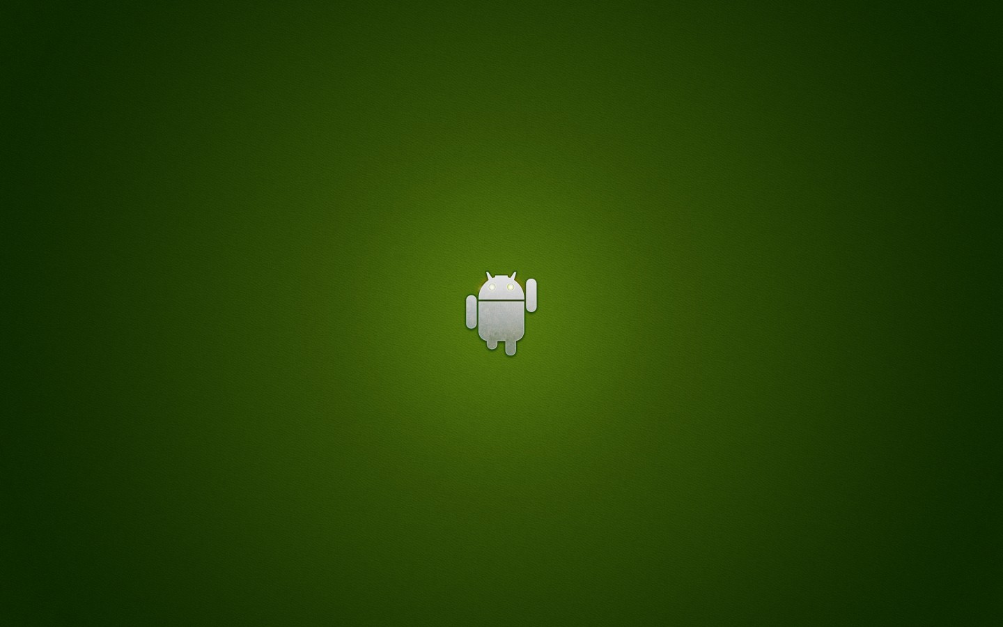 Логотип Android на зеленом фоне обои