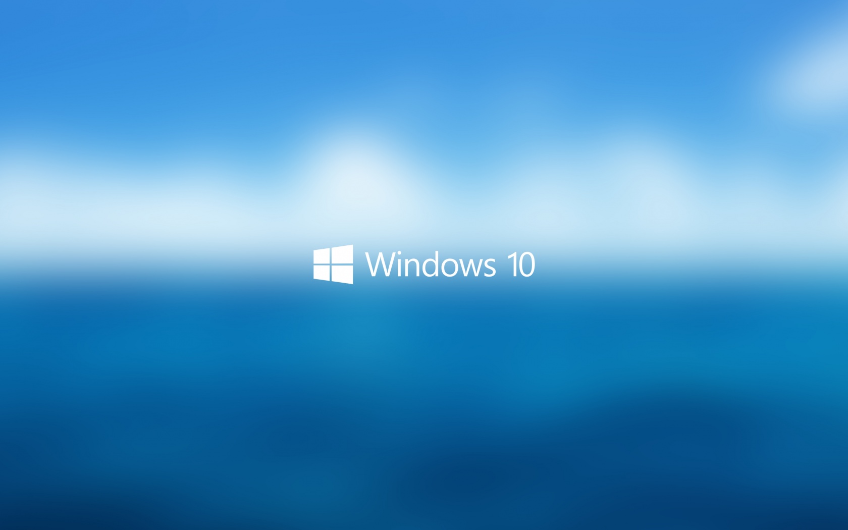 Windows 10 на синем фоне обои