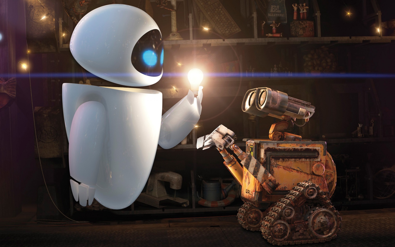 WALL-E и Ева обои