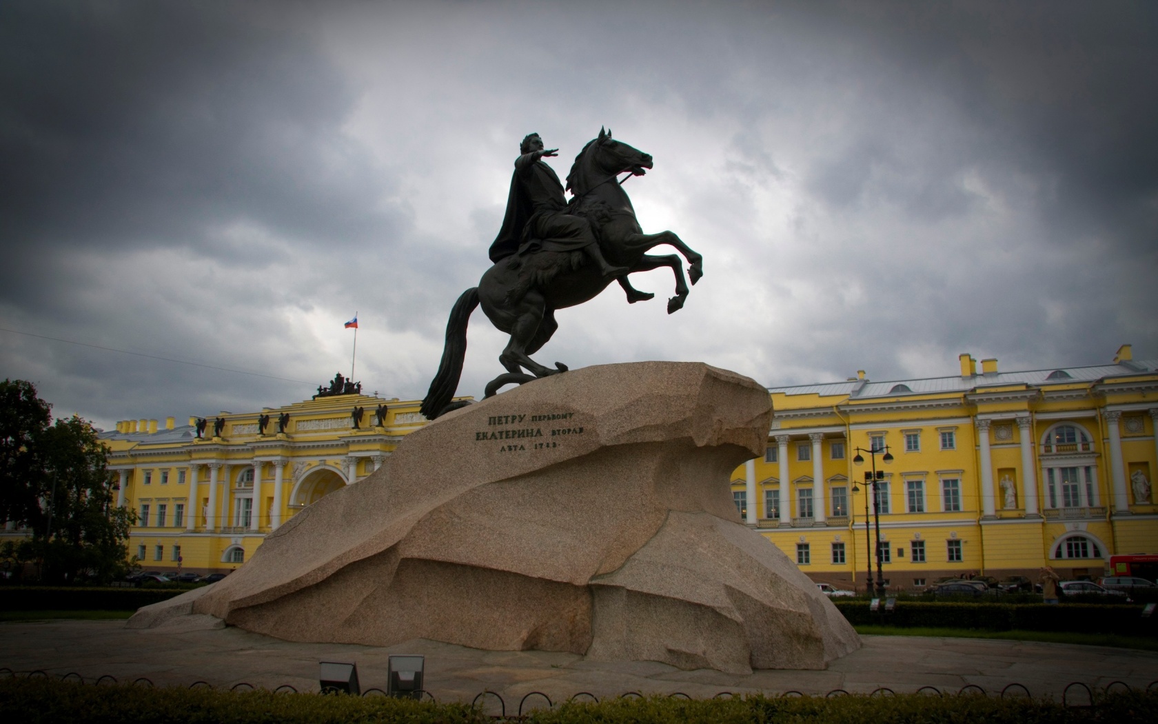 Медный Всадник в Питере обои