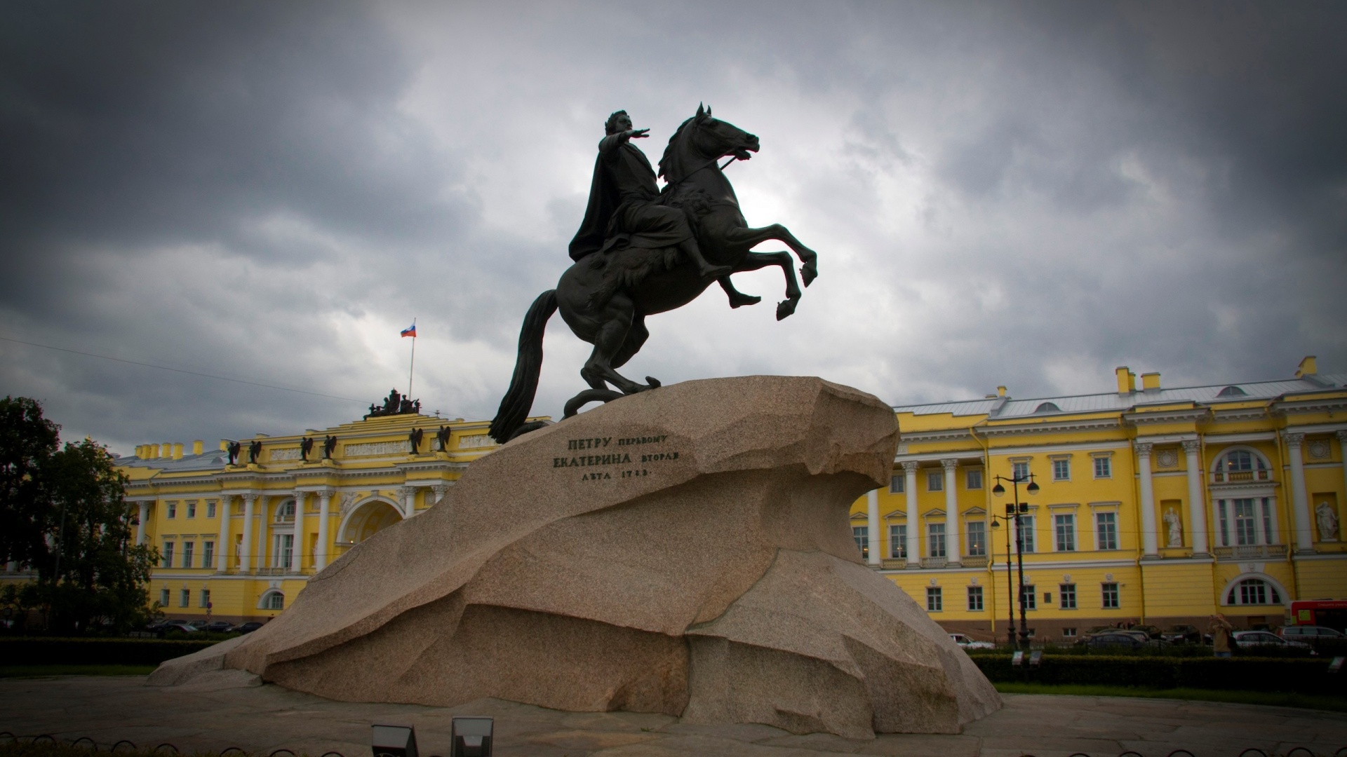 Медный Всадник в Питере обои