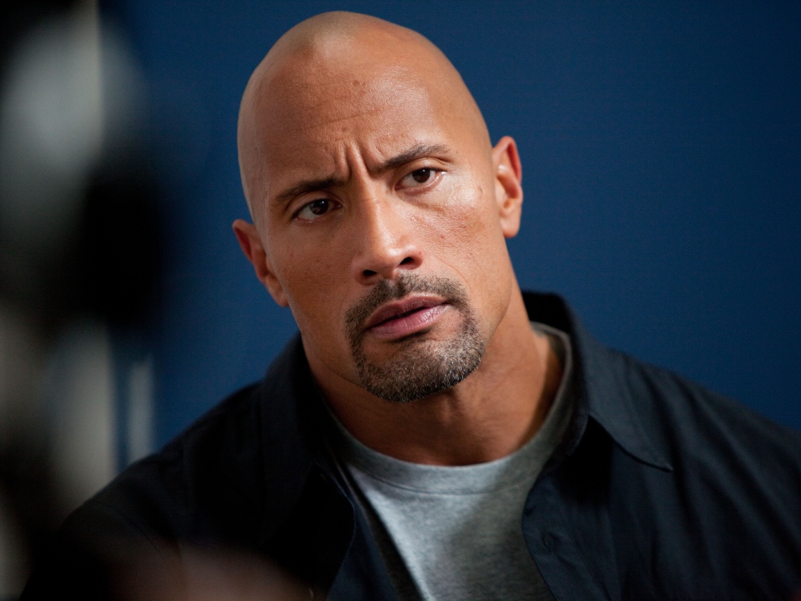 Dwayne johnson, Actor, Bald, Hair, Celebrity обои