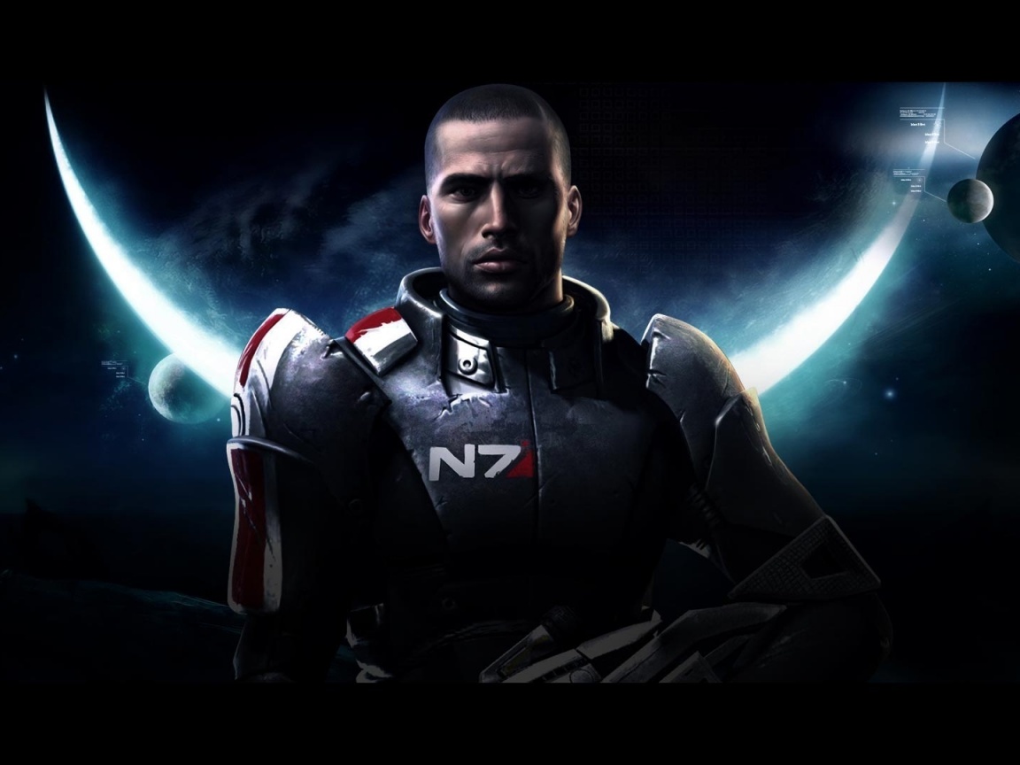 Шепард из Mass Effect обои