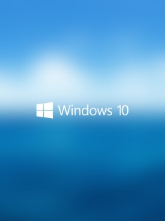 Windows 10 на синем фоне обои