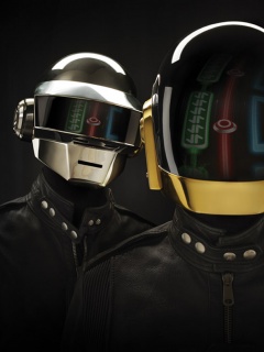 Daft Punk на темном фоне обои