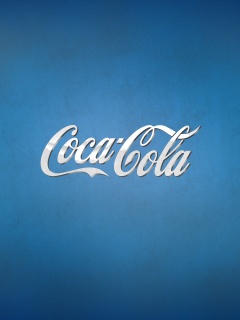 Синий логотип Coca-Cola обои