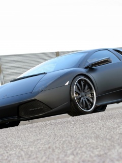 Lamborghini Reventon черного цвета обои