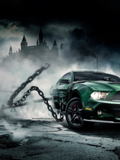 Ford Mustang рвёт цепи обои