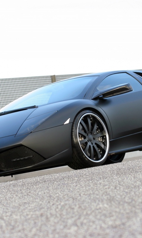 Lamborghini Reventon черного цвета обои