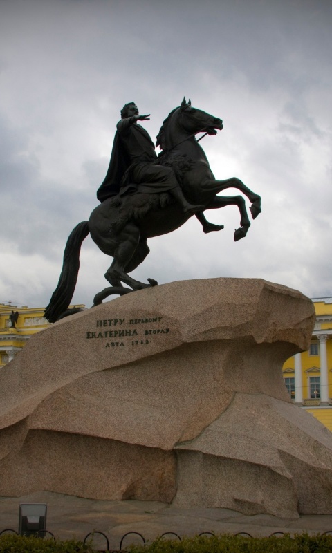 Медный Всадник в Питере обои