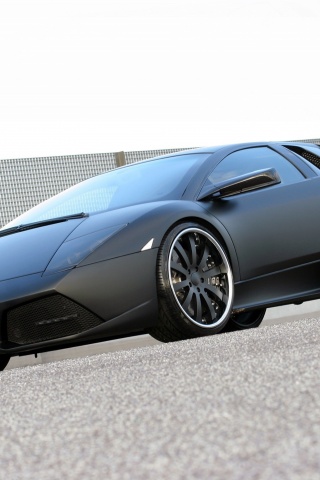 Lamborghini Reventon черного цвета обои