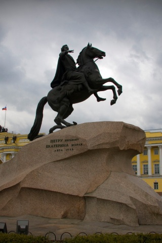 Медный Всадник в Питере обои