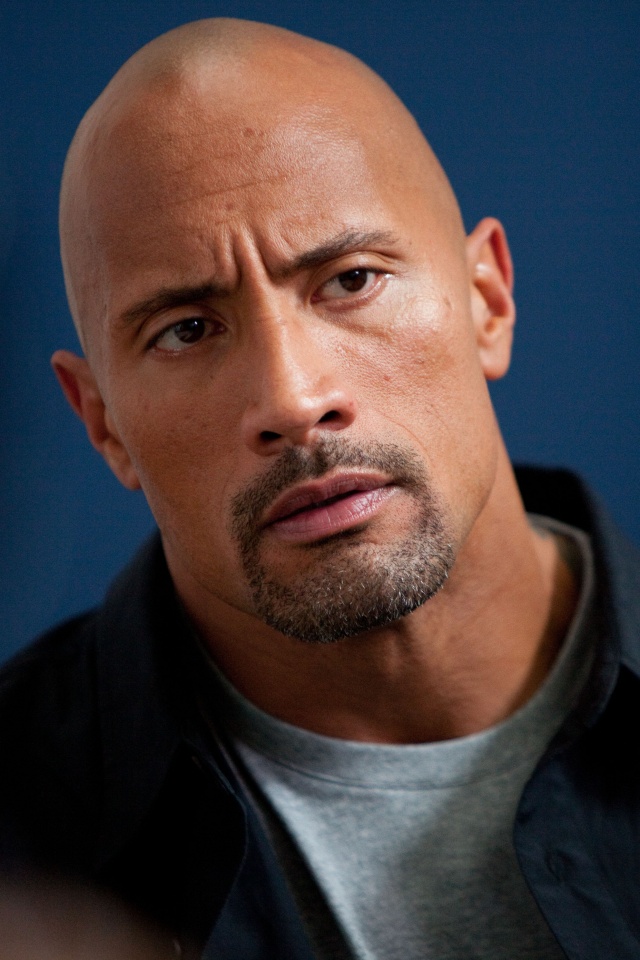 Dwayne johnson, Actor, Bald, Hair, Celebrity обои