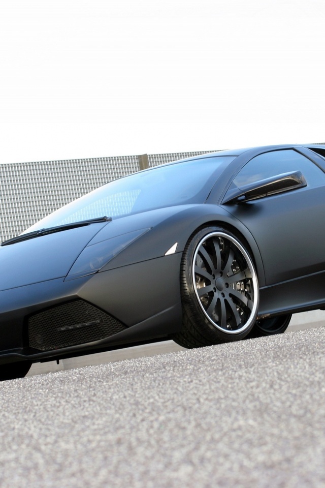 Lamborghini Reventon черного цвета обои