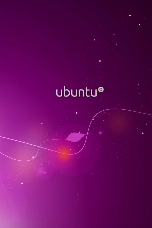 Сиреневые обои Ubuntu обои