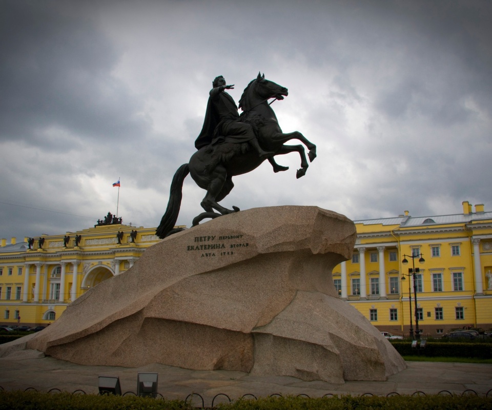 Медный Всадник в Питере обои