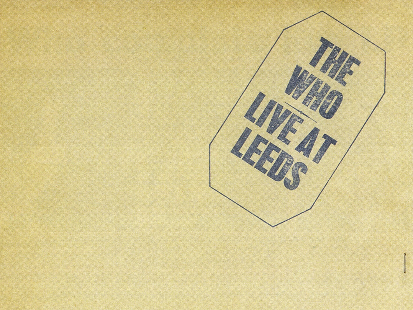 The who live at leeds обои