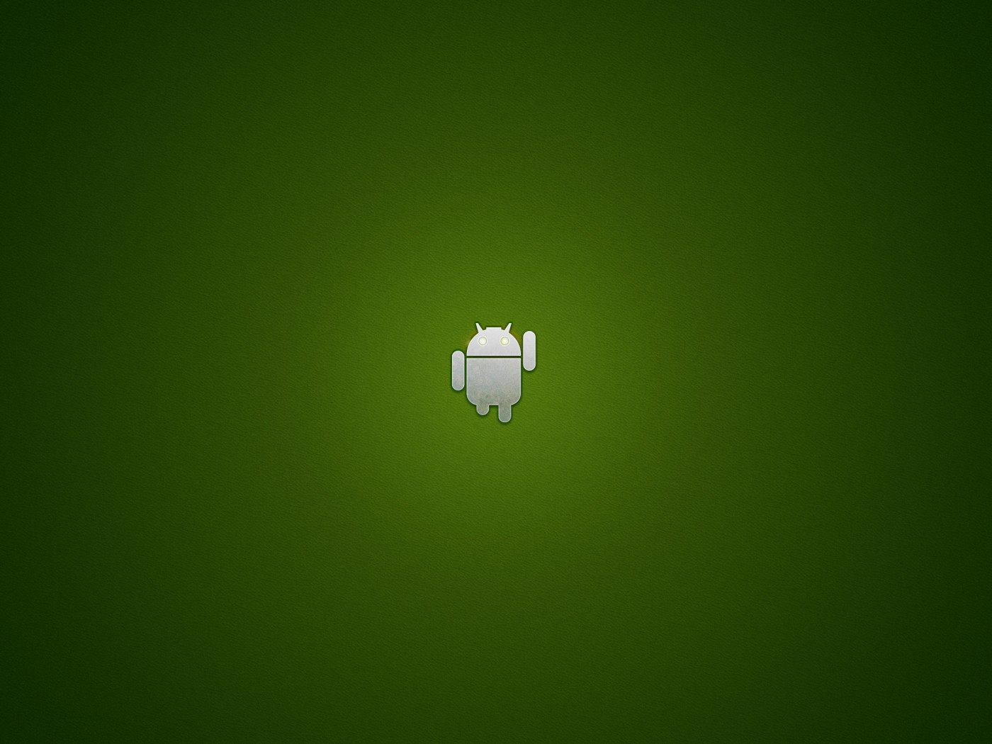 Логотип Android на зеленом фоне обои