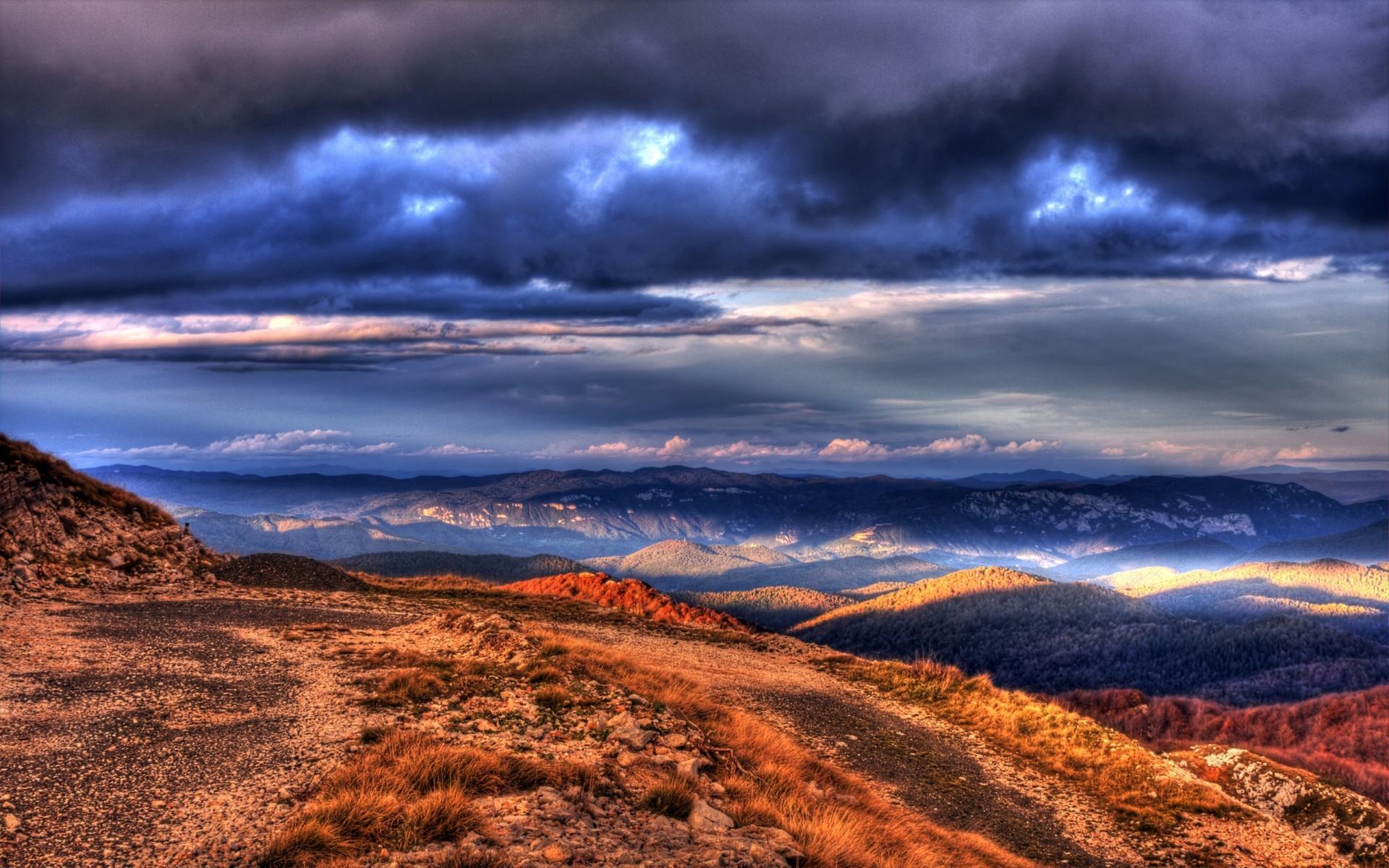 Горы в HDR обои