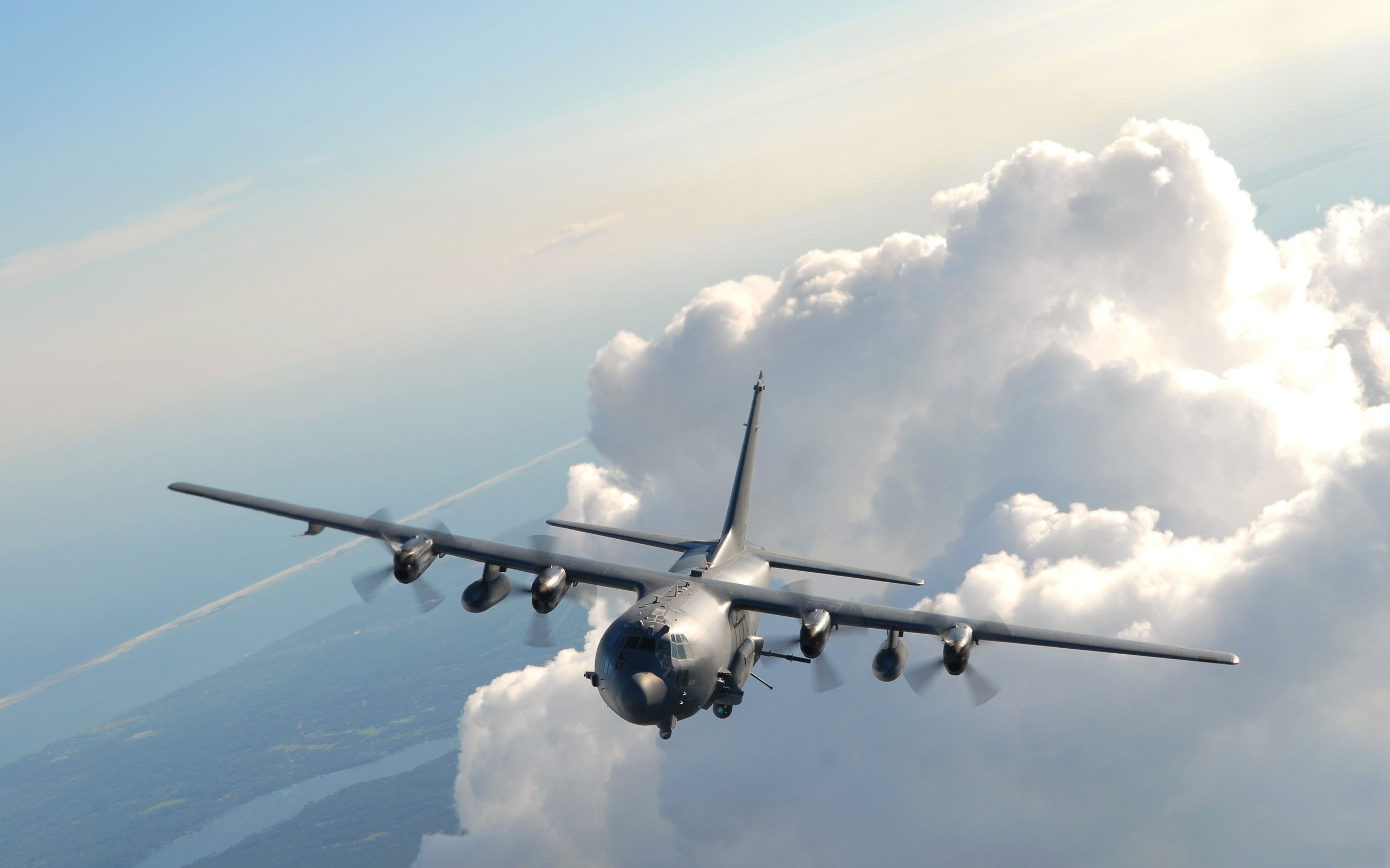 Самолет АС-130 обои