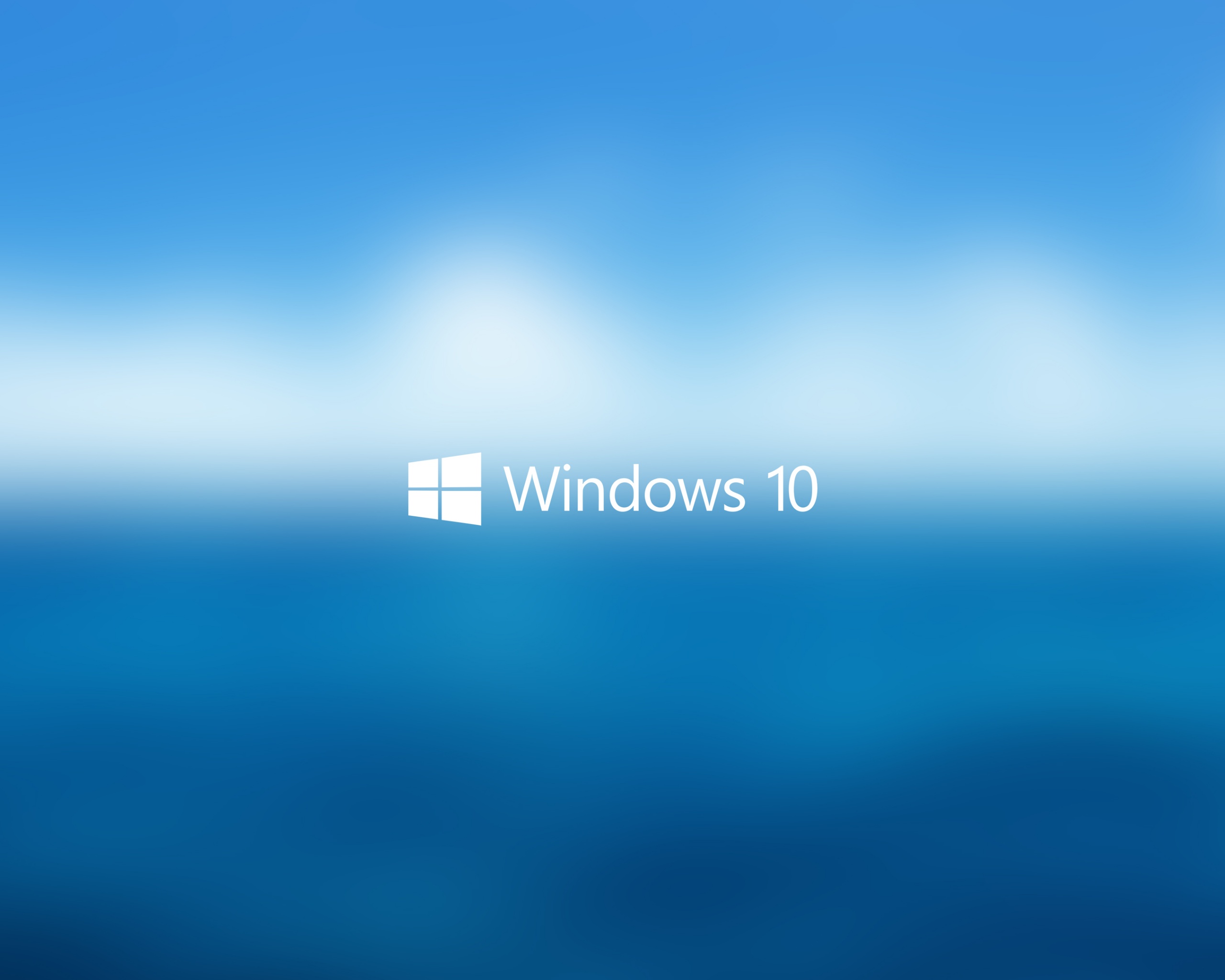 Windows 10 на синем фоне обои