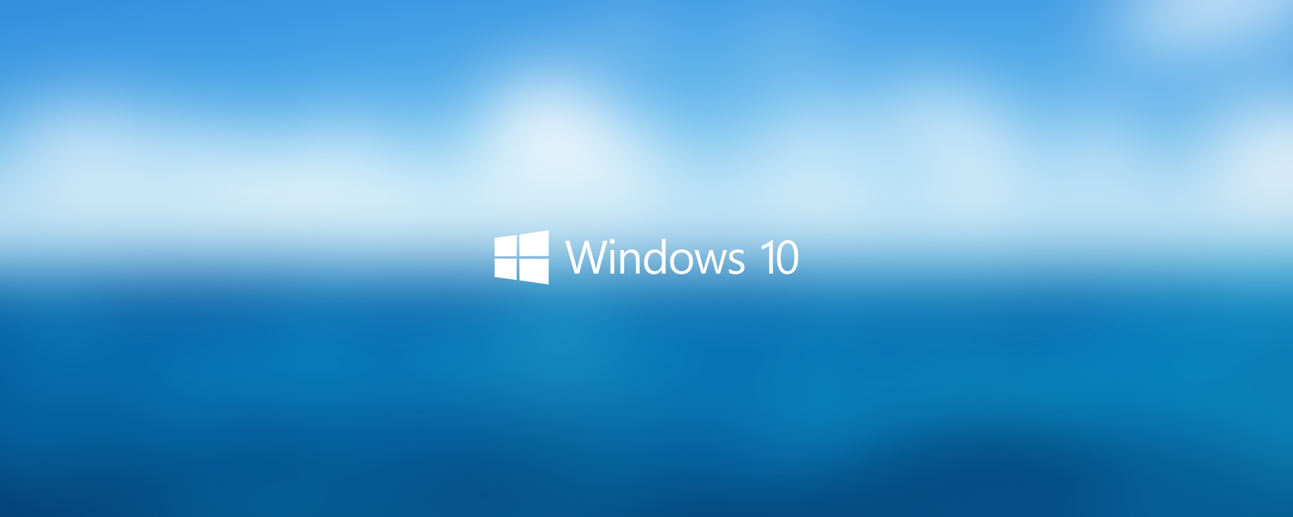 Windows 10 на синем фоне обои