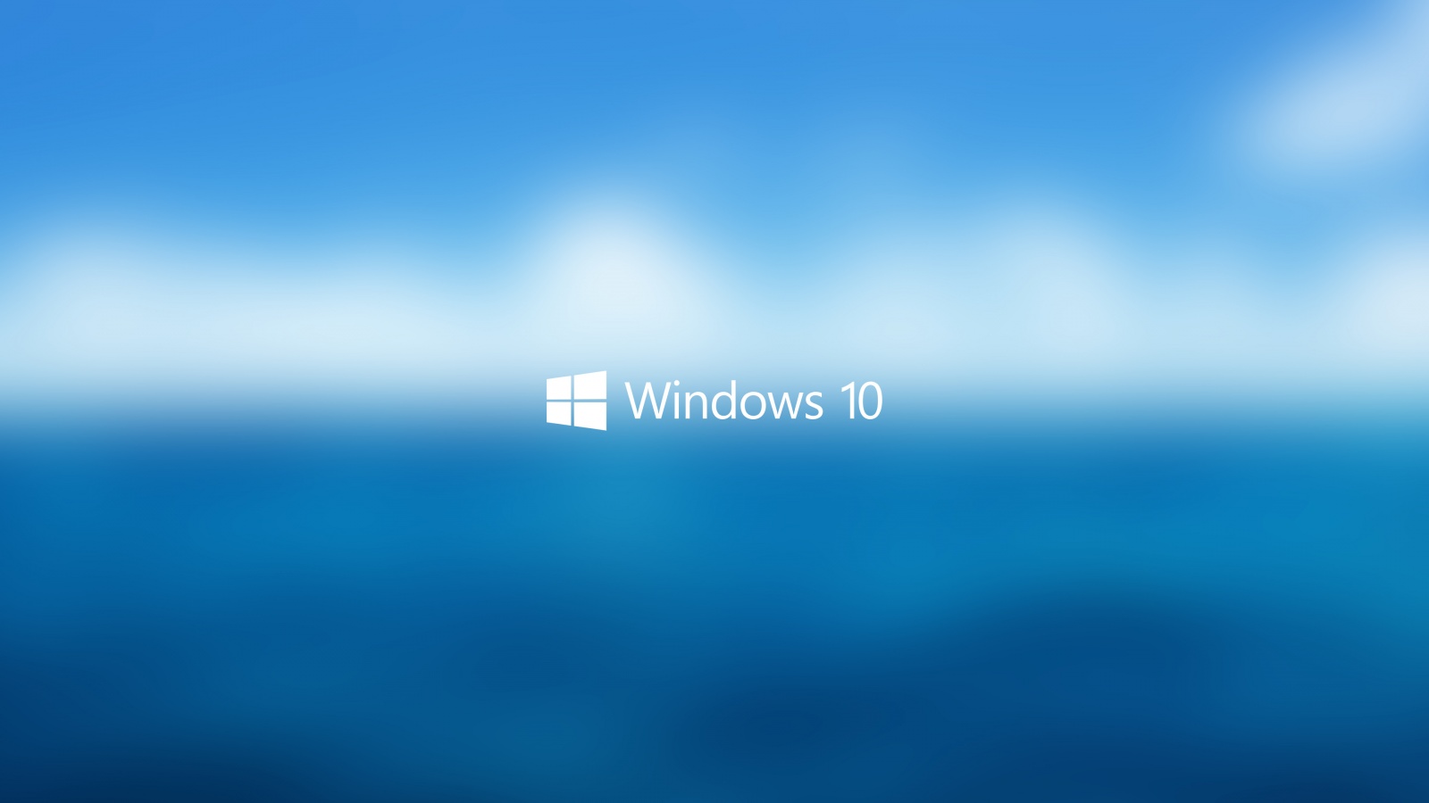 Windows 10 на синем фоне обои