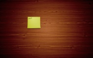 обои Стикер Post it! для рабочего стола дерево оранжевый стикер