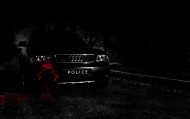 обои Сбившая человека машина для рабочего стола ауди кровь полиция