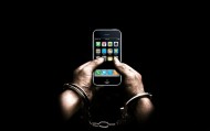 обои Ты раб своего iPhone для рабочего стола iphone наручники руки