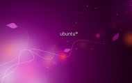 обои Сиреневые обои Ubuntu для рабочего стола ubuntu