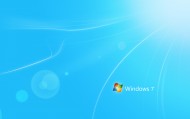 Голубые обои Windows 7 для рабочего стола обои windows логотип